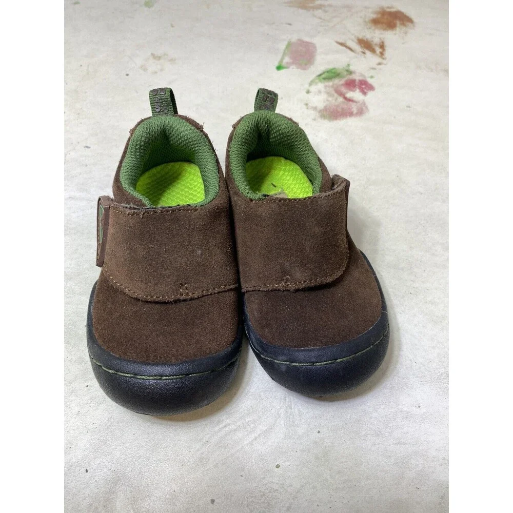 Jambu Condor Brown Faux Suede Hook and Loop Sneakers Little Kids Size 4 M